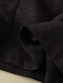 Pantalones casuales de unicolor para mujer, aptos para el verano - Café integral 2 - Ver 4