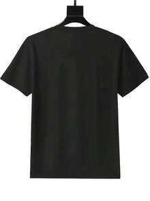 Altamente recomendable: Camiseta de Mujer con Estampado Gráfico a la Moda - Top Casual de Manga Corta y Cuello Redondo - Ligera y Transpirable, Perfecta para el Guardarropa de Primavera y Verano - Fácil de Combinar - Negro - Ver 2