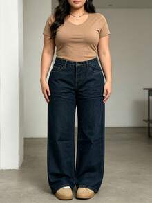 Jeans De Mezclilla Mujer Pantalon De Mezclilla Dama Mom Jeans Mujer Pantalones De Mujer Cintura Alta Ajuste Slim Casual - Pantalones vaqueros de pierna recta 2014-4 - Ver 4