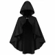 Hooded Cape Women's Shawl Black