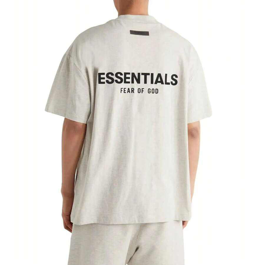 Fear Of God Essentials Classic Short Sleeve Tee Light Oatmeal (SS22) - Light Oatmeal - View 1