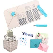 3-In-1 Punch Board For Envelopes, Gift Boxes, Bows And Gift Boxes, Different Sizes For Birthday Parties. Card Making And DIY Projects - A - View 1