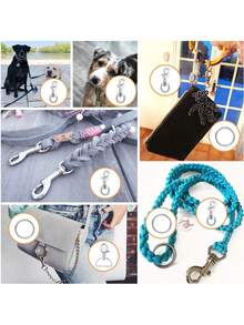 4pcs 45mm Zinc Alloy Dog Clip - Heavy Duty Metal Lobster Clasp For DIY Keychains, Pet Collars & Bags, Durable Hardware Buckle For Crafts & Accessories - Spring Hook Dog Buckle - View 3