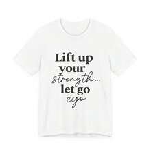 1 Piece Women's T-Shirt "Elevate Your Strength, Free Your Ego". Motivational T-Shirt For Fitness And Success, Fashionable Casual T-Shirt, Unisex Style, Sports T-Shirt, Party T-Shirt, Gift T-Shirt, Sizes S-4XL, 100% Cotton 180g, 100% Cotton, All Designs Are Printed. Unisex. - 白色 - 查看 1