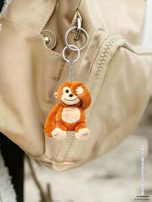 1pc 2D Acrylic Monkey Pendant - Car Interior Hanging Decor, Keychain And Wallet Accessory. Perfect Gift For Valentine's Day And Halloween. Home, Bedroom Or Car Decoration. Exquisite Craftsmanship Durable Monkey Design Keychain. - Monkey Keychain - View 16
