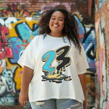 Dunkare Sneaker Match Graphic T-Shirt For Men And Women - Retro Gamma Blue 11s Streetwear | Unisex, Regular Fit, Vintage Style Y2K - 黑-23滴泥 - 查看 7
