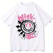 Camiseta de manga corta 2024 Blink 182, Camiseta Blink 182 One More Time, Ropa para adolescentes y niñas, Camisetas para niños y niñas, Ropa para niñas jóvenes, Conjuntos familiares a juego, Ropa de anime, Regalo para niños y niñas, 100% algodón. - Blanco 1 - Ver 6
