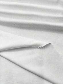 Camiseta casual de mujer de cuello de pico, manga corta y ajustada, versátil - Blanco - Ver 3