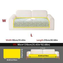 1PC Cooling Ice Silk Sofa Cushion, Non-Slip And Wear-Resistant, Resistant To Pet Stains, Decorative For Living Room, Bedroom, And Study, Machine Washable, All-Season Sofa Cover. - Multiple Styles - View 30