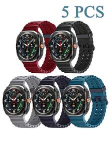 5条/套、3条/套或1条装，耐用透气硅胶运动表带，适用于三星Galaxy Watch 7/8 Ultra 47mm（2024/2025款），防水，男女款均适用。 - Galaxy Watch Ultra - 查看 26
