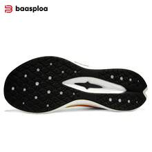 baasploa Giày chạy bộ nam, giày chạy bộ chuyên nghiệp, đế carbon chống sốc, giày chạy bộ ngoài trời bằng lưới, giày tập luyện nam. - Trắng/Cam - Xem 8