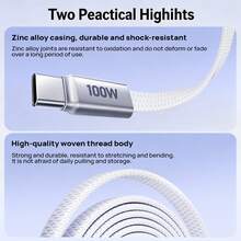 REMAX CB57 Gravity 100W Zinc Alloy Magnetic Braided Data Cable For Easy Storage: 100W High-Power Output, Efficient Charging, Magnetic Design For Easy Storage After Use, Drop-Resistant And Wear-Resistant, Widely Compatible. - Multicolor - View 2