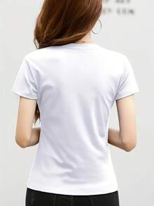 Plus Size T-Shirts - Black - View 2