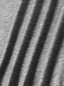 Creative Print T-Shirt - Soft, Breathable, Comfortable, Polyester Blend, Short Sleeve, Summer Casual Sportswear, Easy Care, Quick Drying, Suitable For Outdoor Activities And Casual Wear, Casual Style, ALL/Global/Soft And Lightweight Fabric. - 灰色 - 查看 6