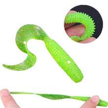 Silicone Worm Soft Fishing Lure Swing Artificial Bait Carp Fishing Tackle - Multicolor - View 6