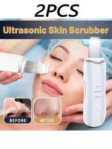 AXH. Non-Irritating Deep Facial Cleansing Tool, Skin Scraper, Vibrating Spatula Type, Facial Care Beauty Device, Skin Cleansing Scraper - White - View 12