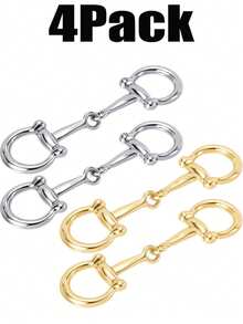 1pc/2pcs/4pcs Asymmetrical Metal Scarf Clips, Fashionable Accessories Multi-Functional Hijab Clips - Multicolor - View 9