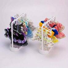 10cm/20cm 娃娃衣架，適用於 的娃娃衣架，適合 15cm BJD 星星娃娃洋裝支撐桿，毛絨玩偶衣架，娃娃配件，娃娃衣服晾曬架，娃娃衣服展示架（不含衣服） - 彩色 - 查看 4