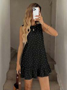 Vestido mini estampado para mujer, adecuado para primavera y verano - Multicolor 6 - Ver 6