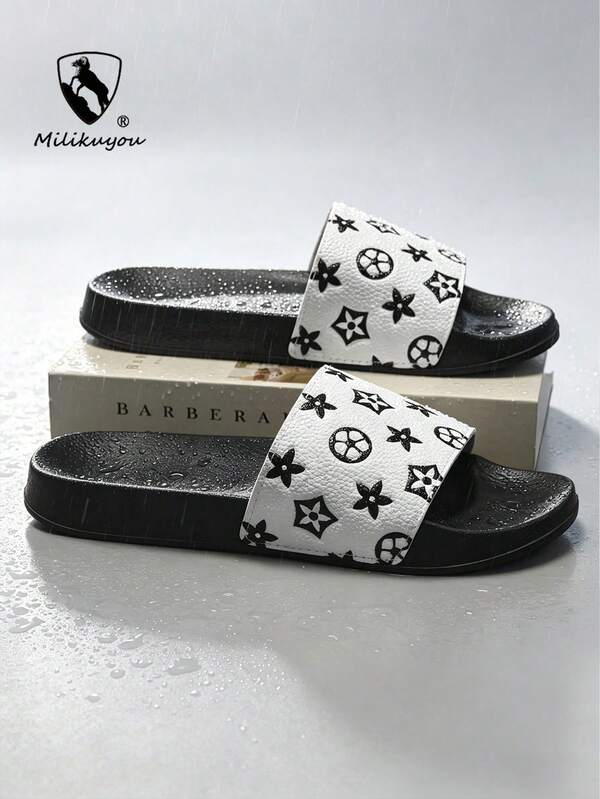 [Spring/Summer New Arrival] 2025 New Non-Slip Thick-Soled Unisex Slippers, Fashionable & Multifunctional Summer Sandals, Personalized Sports Beach Shoes, Size 39-48 (Asymmetrical Pattern)