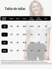 Camiseta de mujer de manga corta, con proceso de transferencia térmica exquisito. El estampado de corazón grande de leopardo y corazones miniatura es muy llamativo, el contraste de leopardo retro con fondo es super atractivo, estilo dulce y genial, ideal para looks diarios, suave y personal - Blanco - Ver 5