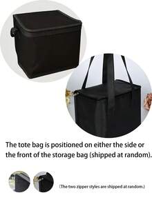 Minimalist Fashionable Portable Foldable Insulated Bag - Cooler Bag, Lunch Bag And Food Container, Suitable For Home, Kitchen, Outdoor And Camping (Non-Food Contact Grade) - View 7