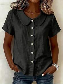 Women Blouses & Shirts - Black - View 3