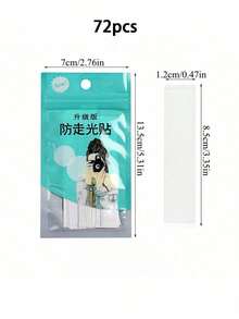 72片雙面身體膠帶 自黏式內衣衣物貼片 隱形胸貼 透明內衣膠帶 防露點 適用女性身體皮膚 - 查看 11