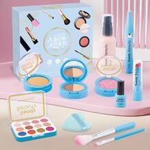 1 Set Children's Realistic Makeup Toy Model Set, Not For Application, Pretend Play Makeup Model For Girls, Parent-Child Role Play, Birthday Gift, Pure Model Toy, Family Interactive Toy, Not For Facial Application - Multicolor - View 11