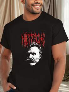 Friedrich Nietzsche Philosophy T-Shirt - 6 Sizes Available - màu đen - Xem 7
