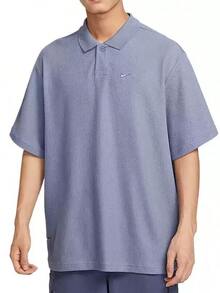 Nike CLUB POLO OS GCEL Comfortable And Breathable Sports Casual Men's Polo Short-Sleeve T-Shirt - Dusty Blue - View 1