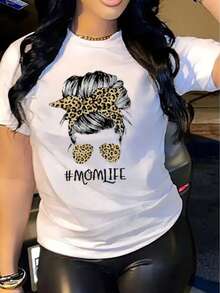 Women's Casual Short Sleeve T-Shirt, Ideal For Summer Vacation, 1 Piece, 100% Pure Heavyweight Cotton - Comfortable Round Neck, Soft And Pretty Top - 黑色 - 查看 9