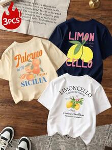 Se vende por separado, no es un conjunto de tres piezas. Camiseta estampada de estilo americano vintage para mujer, suave y cómoda, con varios estilos disponibles. Tres diseños para elegir. Hecho de 100% algodón puro, es ideal para hacer ejercicio, uso diario, vacaciones, escuela, oficina y fiestas. - Beis - Ver 7