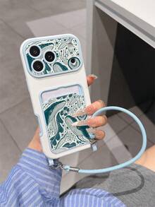 Ocean Whale Pattern TPU Shockproof Phone Case, Suitable As Holiday Gift Compatible With Apple IPhone 11 12 13 14 15 16 Pro/Pro Max/14 15 16/17, Unisex - Multicolor - View 4