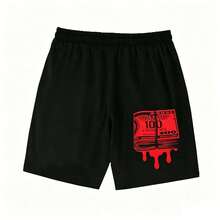 Vintage T-Shirt Shorts Set Oversized 100 US Dollar Bill Print Streetwear Casual Summer Men Comfortable Breathable High-Quality - Multi-Color Set - 查看 6