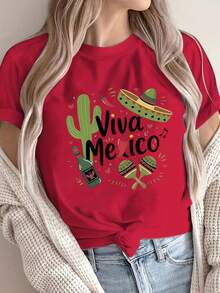 Edición Limitada Gorra de Cerveza Vivaéxico con Diseño de Cactus y Chiles, Ligera de Algodón - Rojo - Ver 1