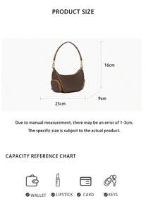 Michael Kors Merritt Printed Women's Single Shoulder Crossbody Handbag 35R6G0WC1B BROWN - 棕色35R6G0WC1B BROWN - 查看 8