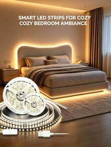 1 Gulungan 3,28 kaki, 2 Gulungan 32,8 kaki, Lampu Strip LED Putih/Putih Hangat 5V dengan Tombol Saklar, Lampu Strip LED USB 2835 LED, Lampu Strip Fleksibel USB Cocok untuk Dekorasi Rumah, Dapat Digunakan untuk Lampu Latar TV, Kamar Tidur, Lemari Pakaian, Dapur, Kabinet, Pencahayaan DIY, Lampu Latar TV, Pencahayaan Dekorasi Kamar Tidur dan Dapur, Lampu Dekorasi Cermin - Putih - View 10