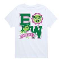 "Disgust Ew Collegiate" Graphic Crop Top For Kids, Large Size, White. 220g Cotton Essential Unisex T-Shirt, 220g Of Unique Softness. Designed To Fit Everyone, Men And Women Alike. Durable, High-Quality Fabric, Ready For Any Cut, Delicate To The Touch But Built To Last. Lightweight Tops For Women, Fall Outfits, Vacation Wear, New Year's Costumes For Her. - 白色 - 查看 1
