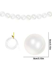 10pcs Faux Large Pearl Decorations, Suitable For Weddings, Celebrations, Parties, Backdrops, Decorations, Stairs, Romantic Scenes, Atmosphere Decor, Home Decor - Multicolor - View 12