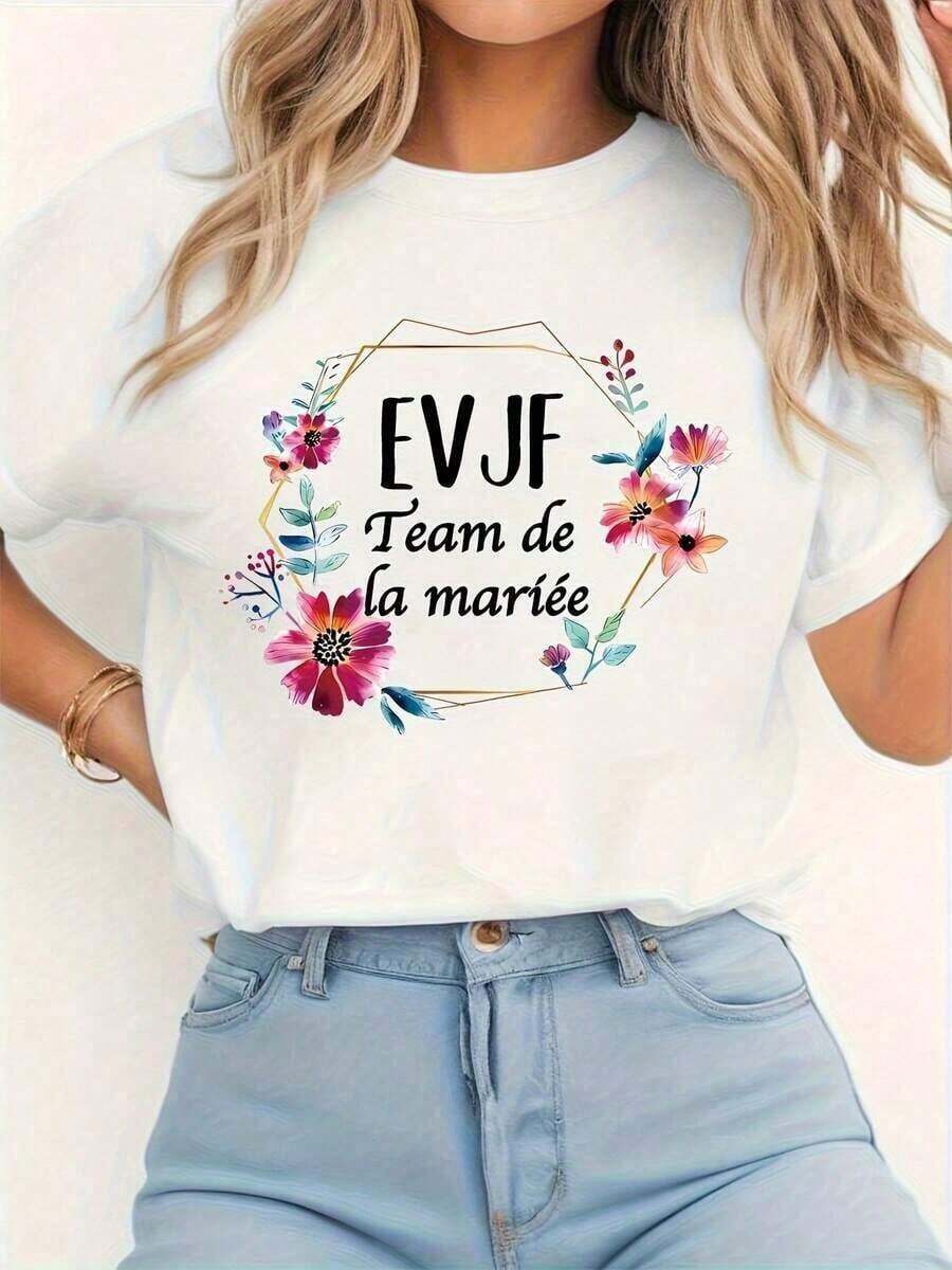 Camiseta de manga cortaconlabanderadeMéxicoparamujer-CamisetadefiestadedespedidadesolteraEVJFconestampadofloralvibranteyletras,transpirable,demangacorta,cuelloredondo,informal,paraprimaverayverano,lavableamáquinaconjunto de ropadeverano,diseñofestivocamisetaligera,camisetaimpreso,parainvitadasdebodamaterialelásticocamisetaparaelgruponupcialfiestanupcial. Camisa de mujer Casual 100% Algodón 100% Algodón - Blanco - Ver 1