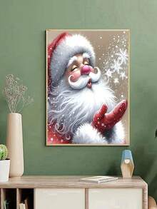 1 peça de pintura de diamante DIY - Retrato de Papai Noel de Natal, Broca Completa, Decoração para Casa, 30*40cm/40x50cm - Conjuntos - Ver 5