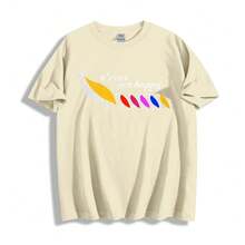 C'Mon Get Happy, camiseta unisex de algodón puro con estampado retro, estilo casual, holgada y de cuello redondo. - Blanco - Ver 11