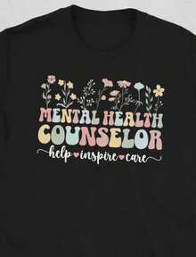 Camiseta Unisex de Asesor de Salud Mental - Negro 2 - Ver 6
