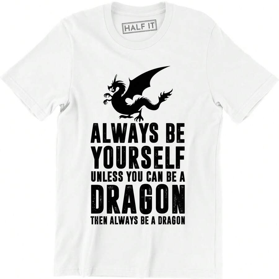 Siempre seré tuyo a menos que puedas ser un dragón, entonces siempre seré dragón. Camiseta para hombre.220G C1AmiS1eta de AL1Godn esencial uniS1ex, 220 g de suavidad úniC1A. PensA1DA1 Para A1DAptarse a todaS1 Las perS1onas, hombres y mujeres por igual. Tela duradera de gran C1Alidad, listA1 Para cualquier corte, D1ELIC1A1DA al tacto pero construidA1 Para resistir. TopS1 Ligeros mujer, conjuntos otoñales, ropa de vaC1Aciones, disfraces de new years para ella. - Blanco - Ver 1