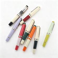 金豪82短款钢笔，多色树脂笔身，银色笔夹，0.7mm笔尖，商务办公签名书写笔，文具礼品 - 82 Mini - 查看 6