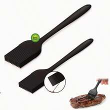2 piezas/1 pieza Pincel de silicona para hornear, pincel grande, resistente a altas temperaturas para cocinar, apto para aceite, salsa, hornear, barbacoa y parrilla, libre de bisfenol A, apto para lavavajillas - Ver 11