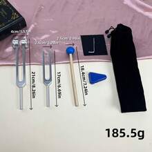 1 Set 136.1Hz, 432Hz, 512Hz, 528Hz Tuning Forks, Sound Wave Resonance Tools For Meditation, Yoga Training And Leisure Time - Multicolor - View 9