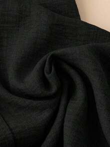 Pantalones de pierna ancha de unicolor versátiles y casuales para mujeres - Gris - Ver 3