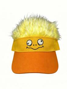 1pc Funny Duck Shaped Novelty Hat, Decorative Baseball Cap For Stage Performance, Party, Street Fashion, Cute Wig Hat - Yellow - View 10